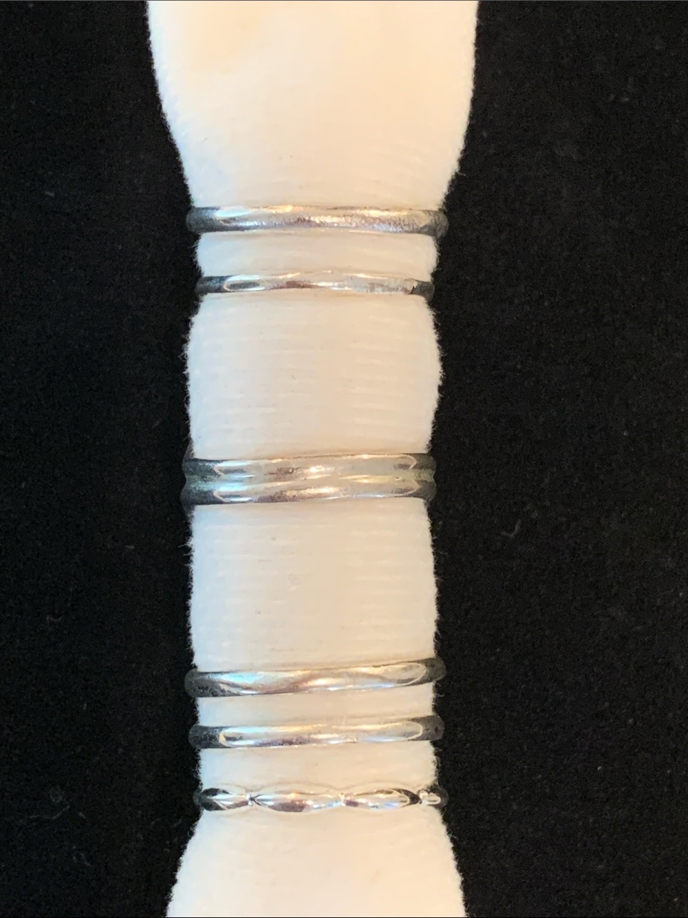 Floral & Stacking Silver Rings - Picture 3 of 7